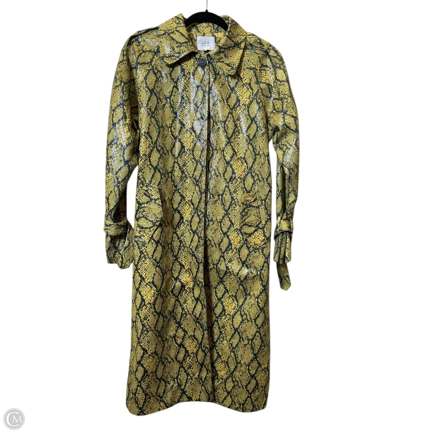 Jacket Moto By Clothes Mentor In Snakeskin Print, Size: S