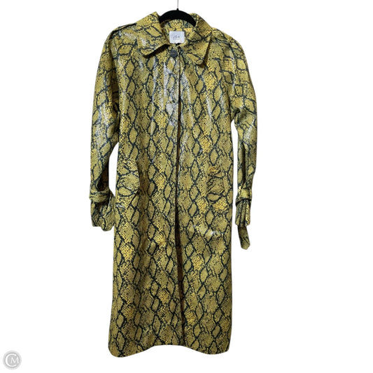 Jacket Moto By Clothes Mentor In Snakeskin Print, Size: S