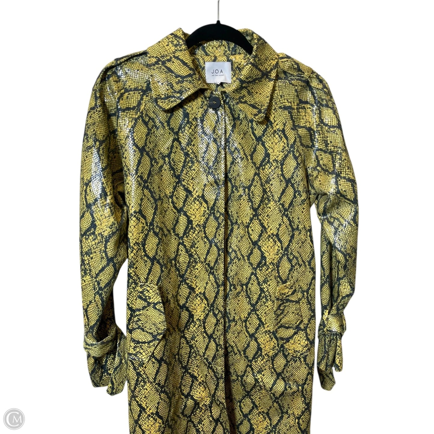 Jacket Moto By Clothes Mentor In Snakeskin Print, Size: S