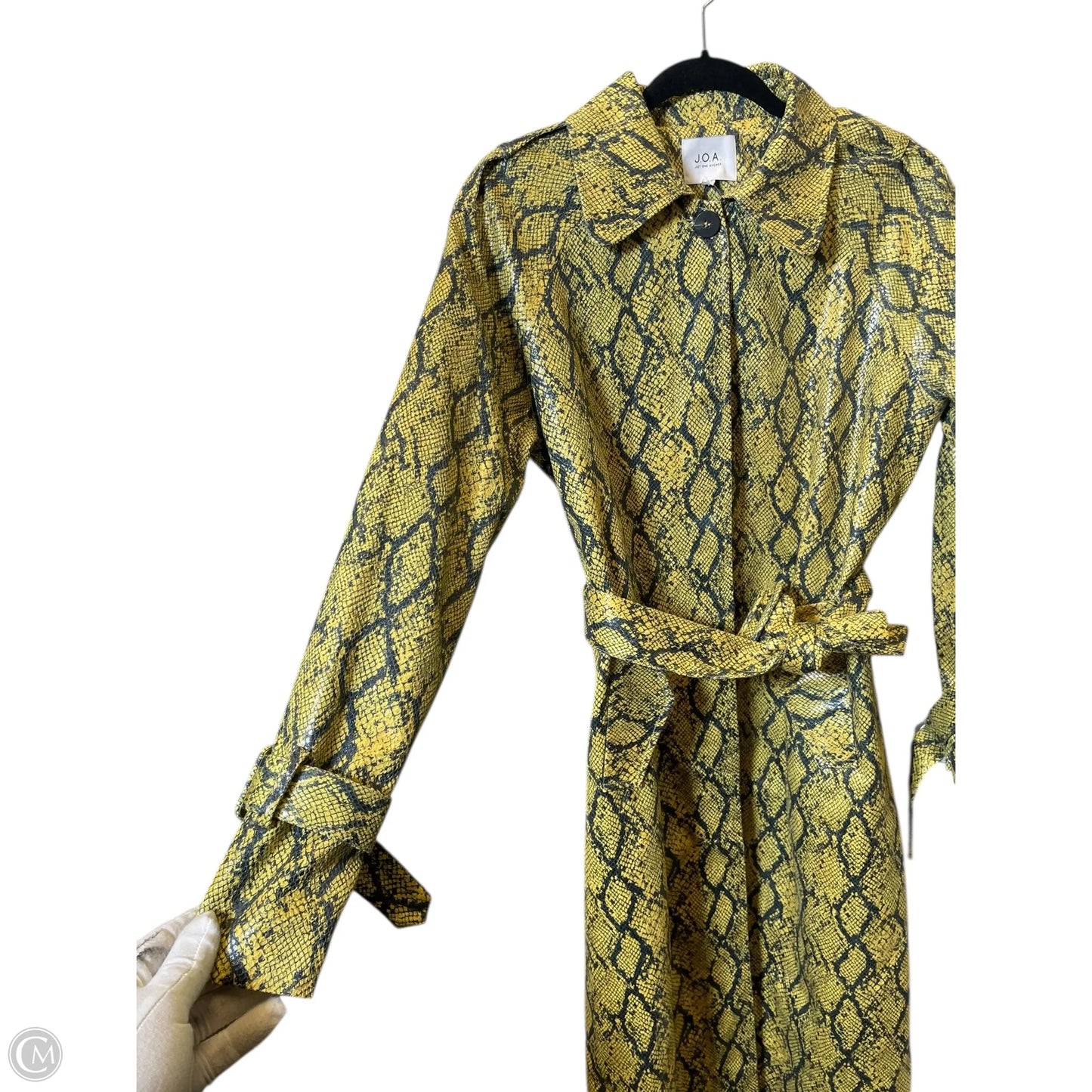 Jacket Moto By Clothes Mentor In Snakeskin Print, Size: S