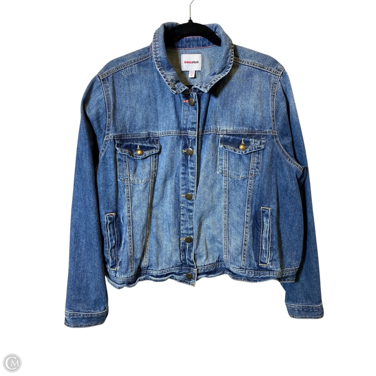 Jacket Denim By Bongo In Blue Denim, Size: 3x