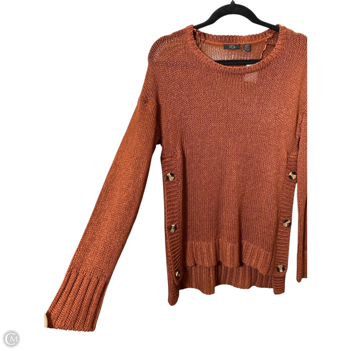 Sweater By Clothes Mentor In Orange, Size: M