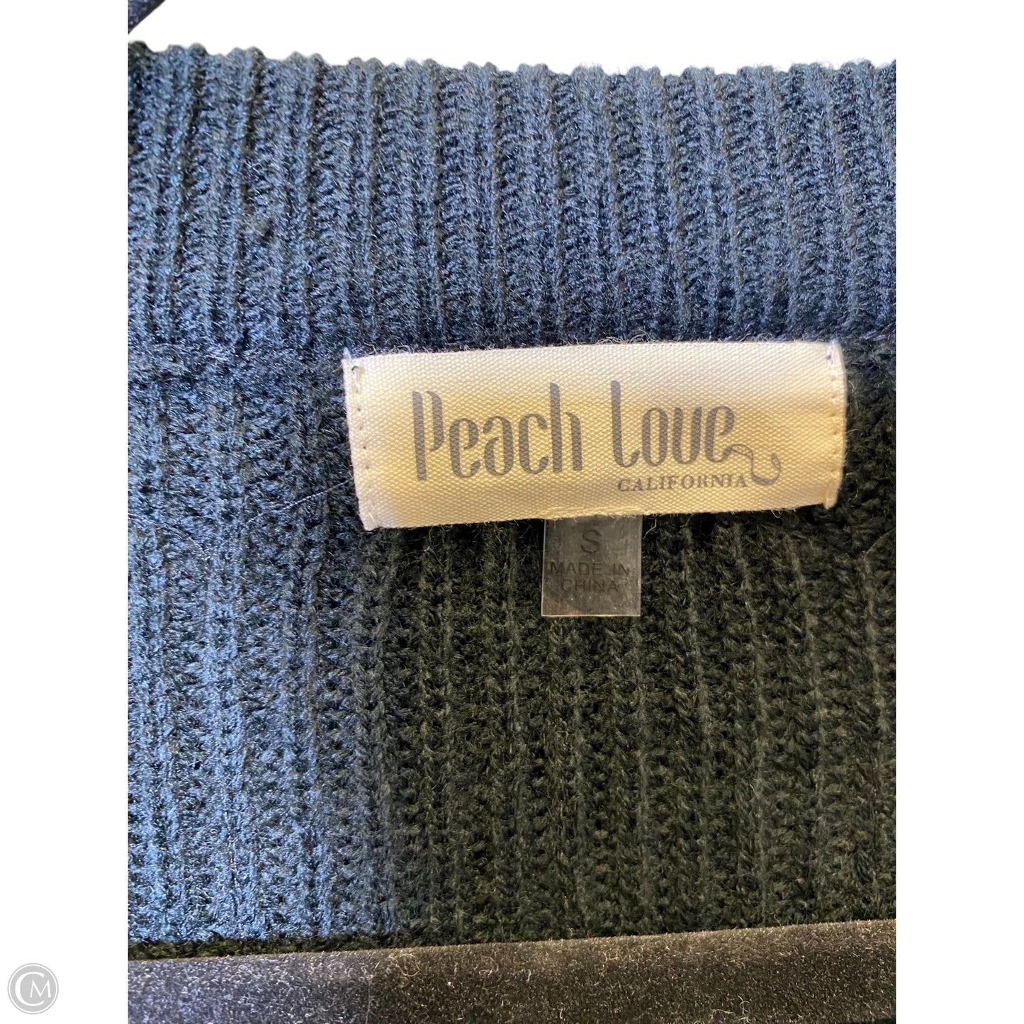 Sweater By Peach Love California In Black & Gold, Size: S