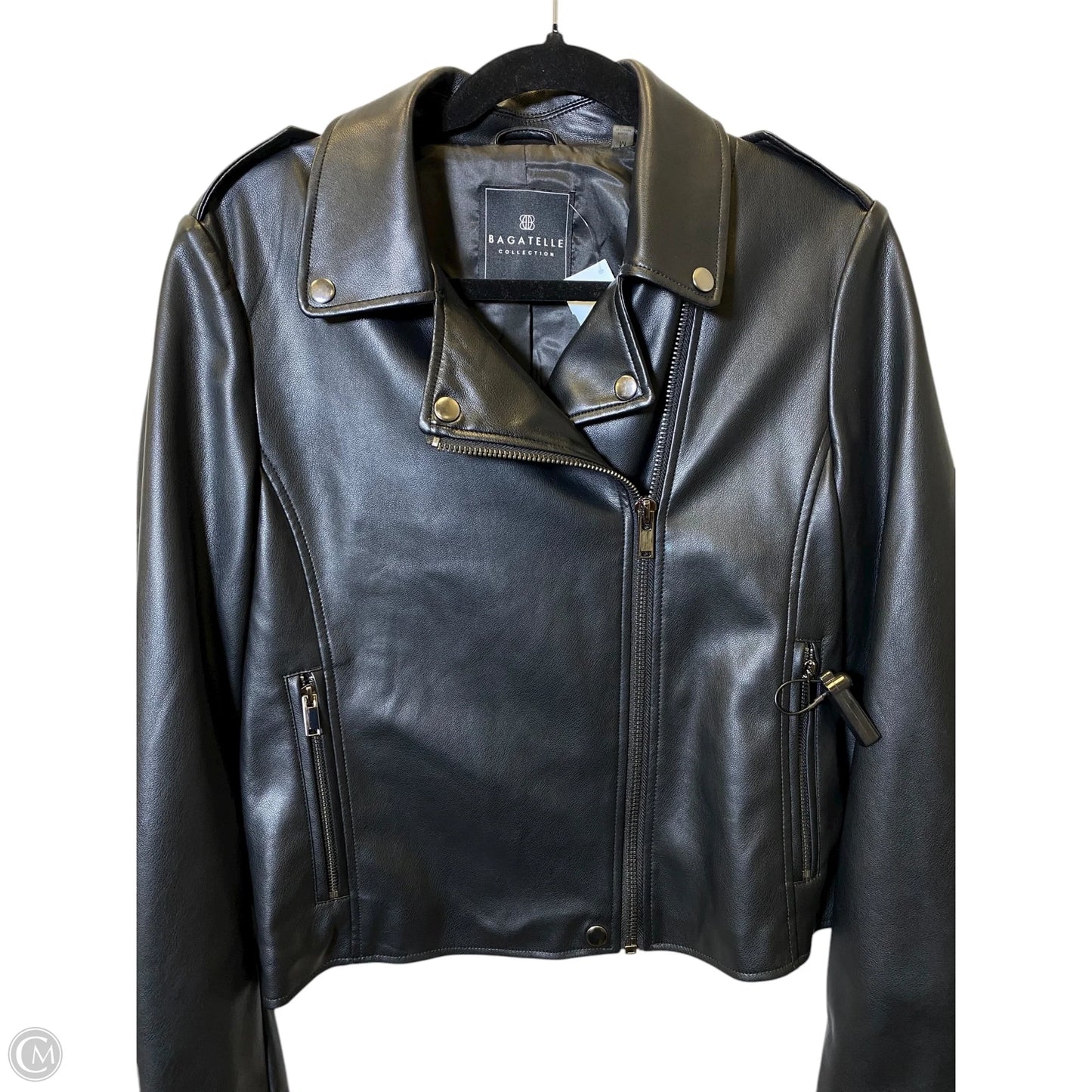 Jacket Moto By Bagatelle In Black, Size: M