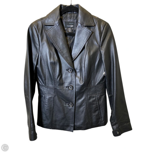 Jacket Leather By East 5th In Black, Size: S