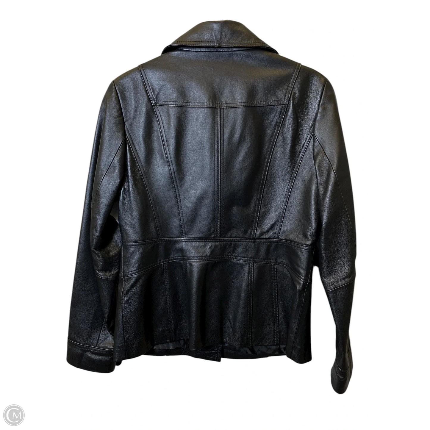 Jacket Leather By East 5th In Black, Size: S