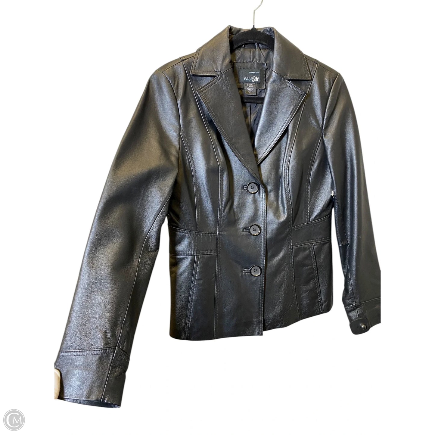 Jacket Leather By East 5th In Black, Size: S