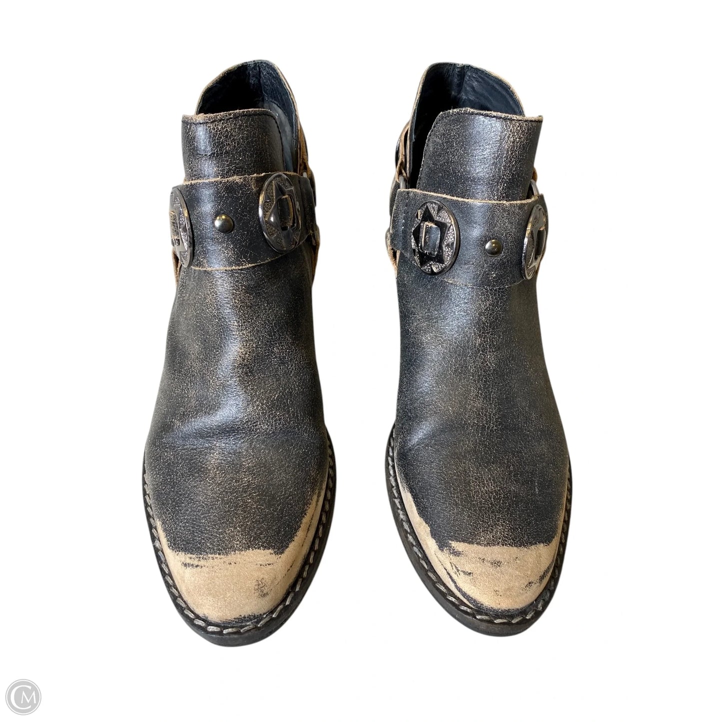 Boots Ankle Heels By Chinese Laundry In Multi-colored, Size: 6.5