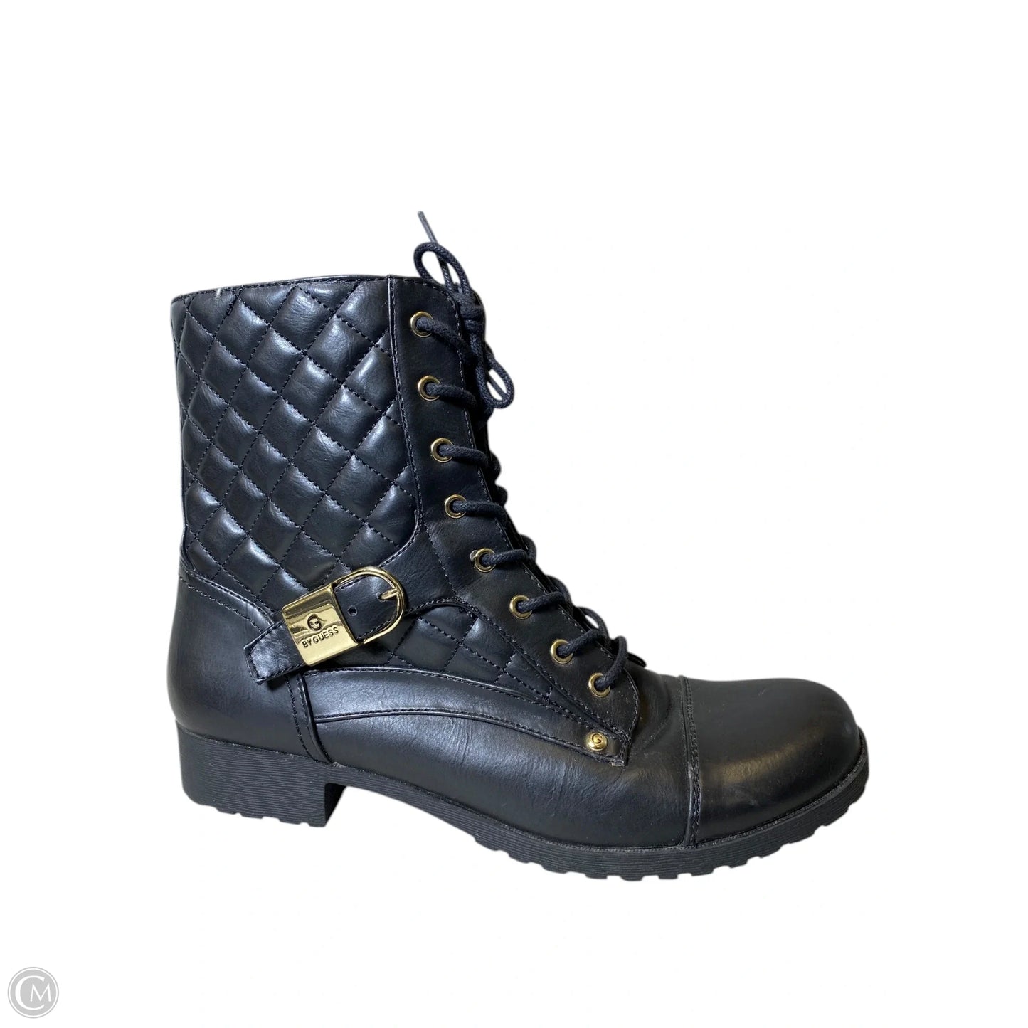 Boots Combat By Guess In Black, Size: 10