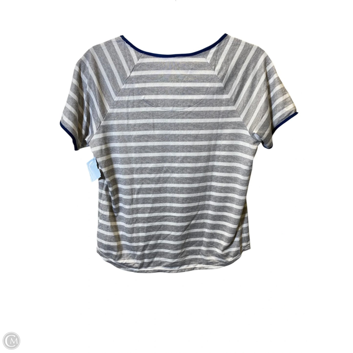 Top Short Sleeve Designer By Kate Spade In Striped Pattern, Size: S