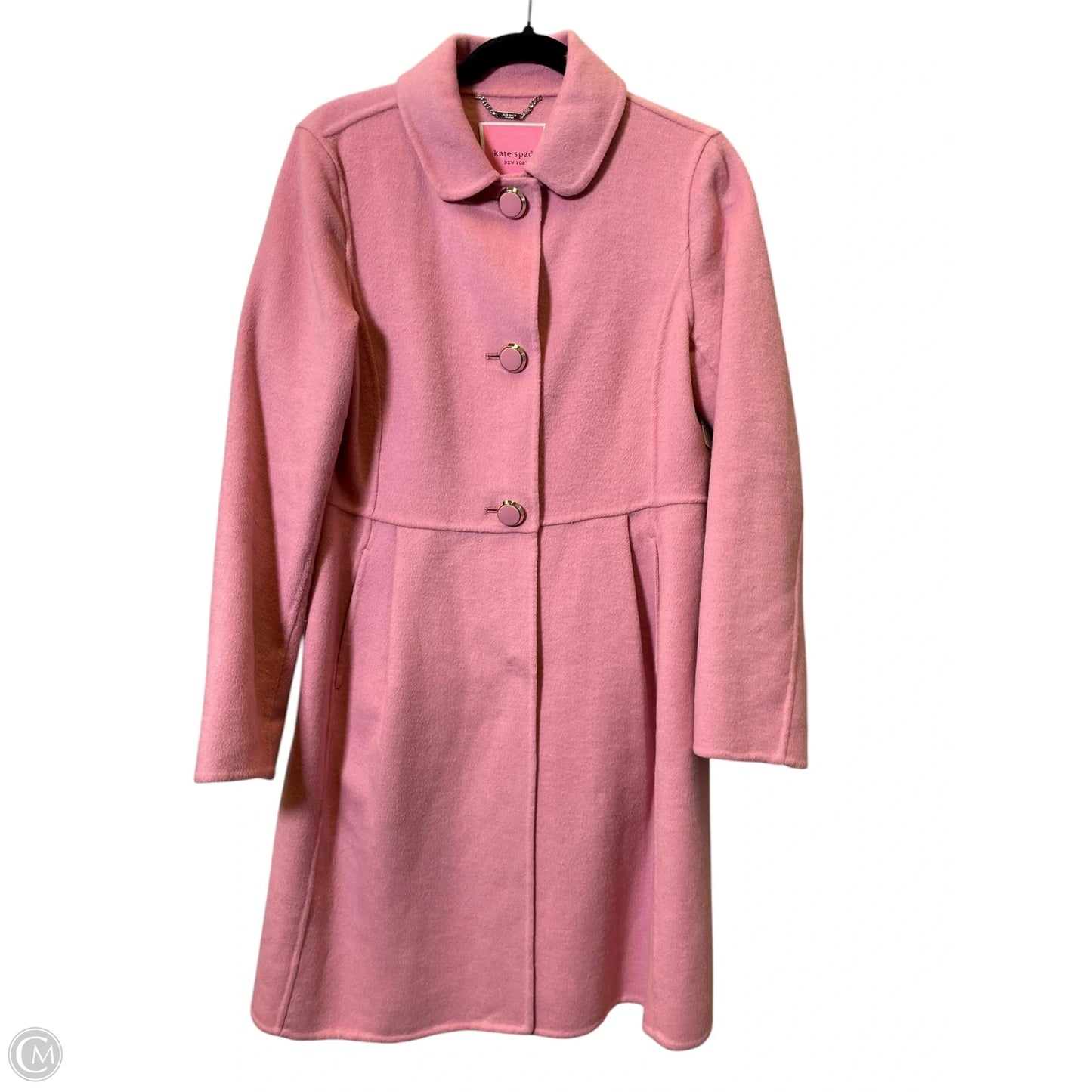 Coat Designer By Kate Spade In Pink, Size: S