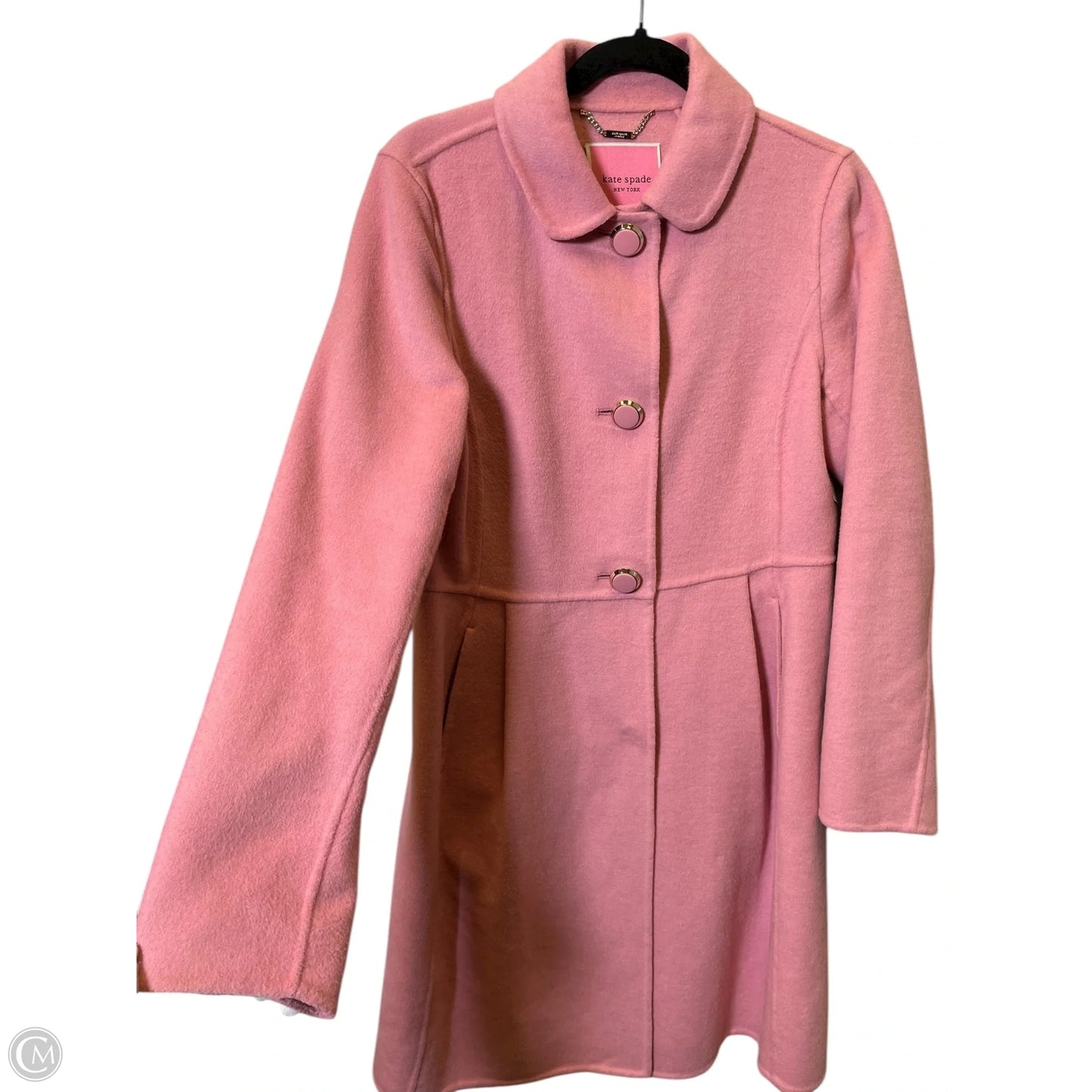 Coat Designer By Kate Spade In Pink, Size: S