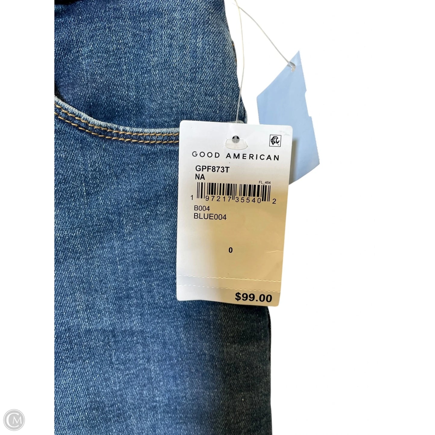 Jeans Boot Cut By Good American In Blue Denim, Size: 0