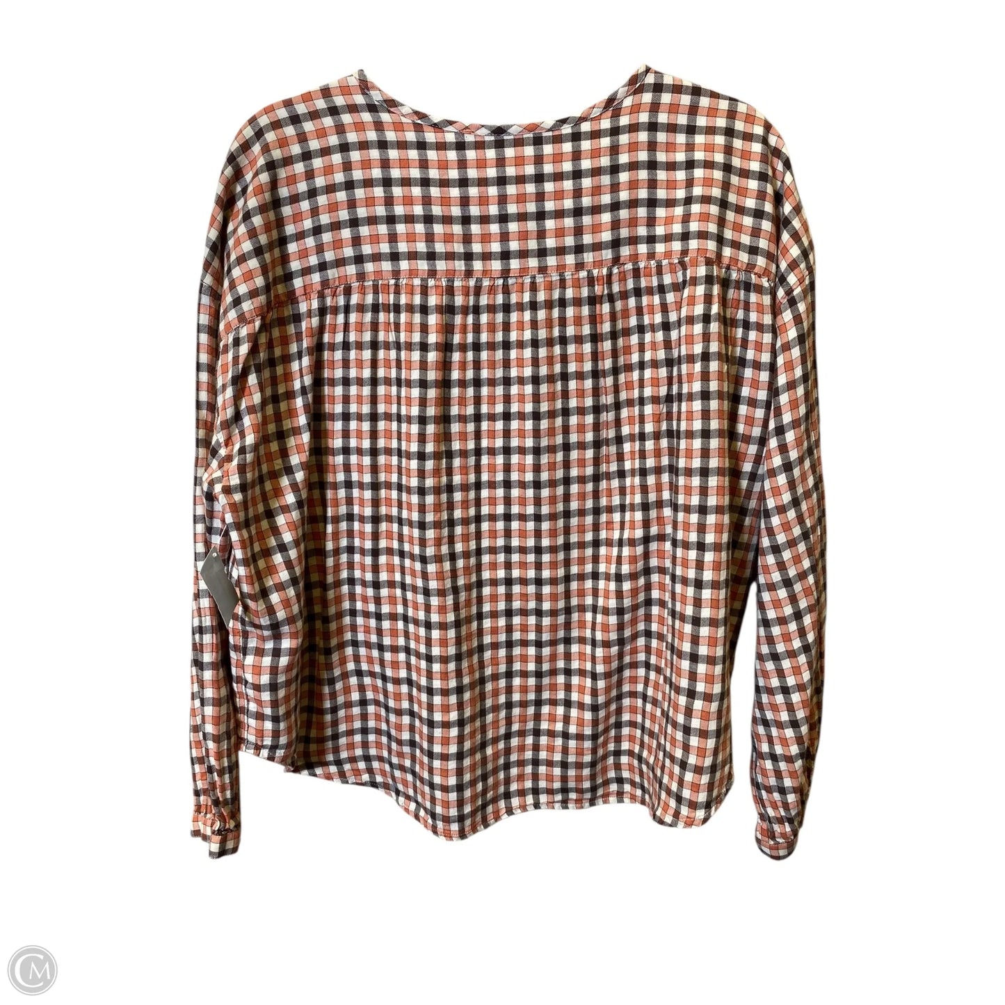 Blouse Long Sleeve By Madewell In Multi-colored, Size: Xl