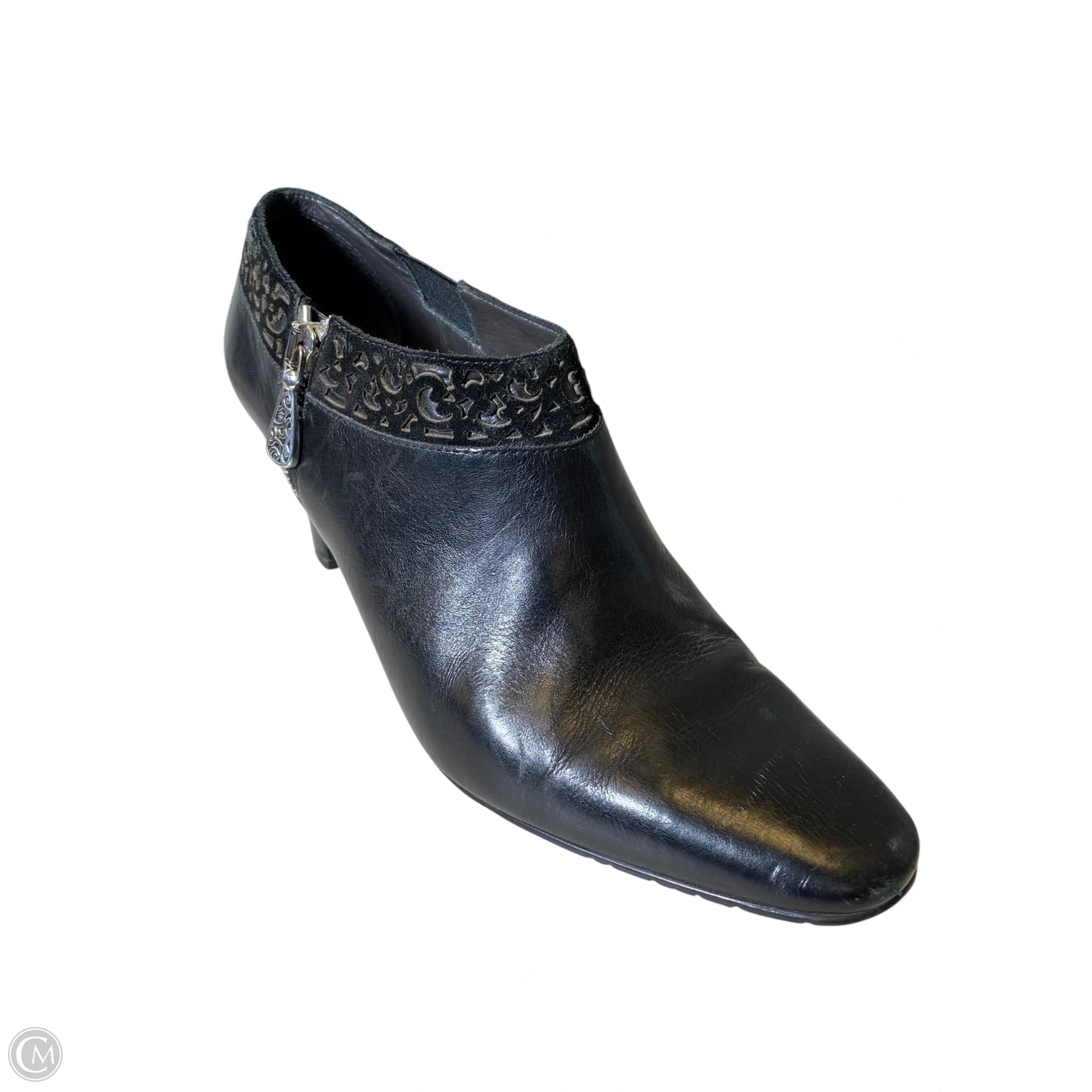Boots Ankle Heels By Brighton In Black, Size: 8.5