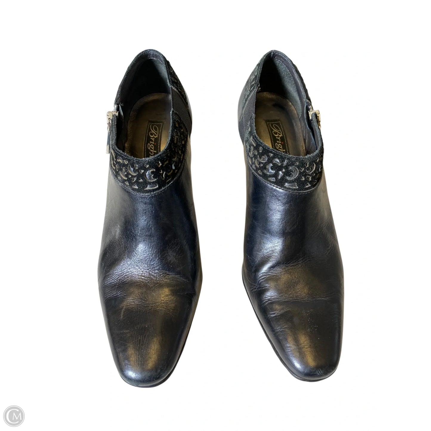 Boots Ankle Heels By Brighton In Black, Size: 8.5