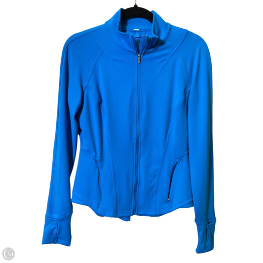 Athletic Jacket By Lululemon In Blue, Size: 8