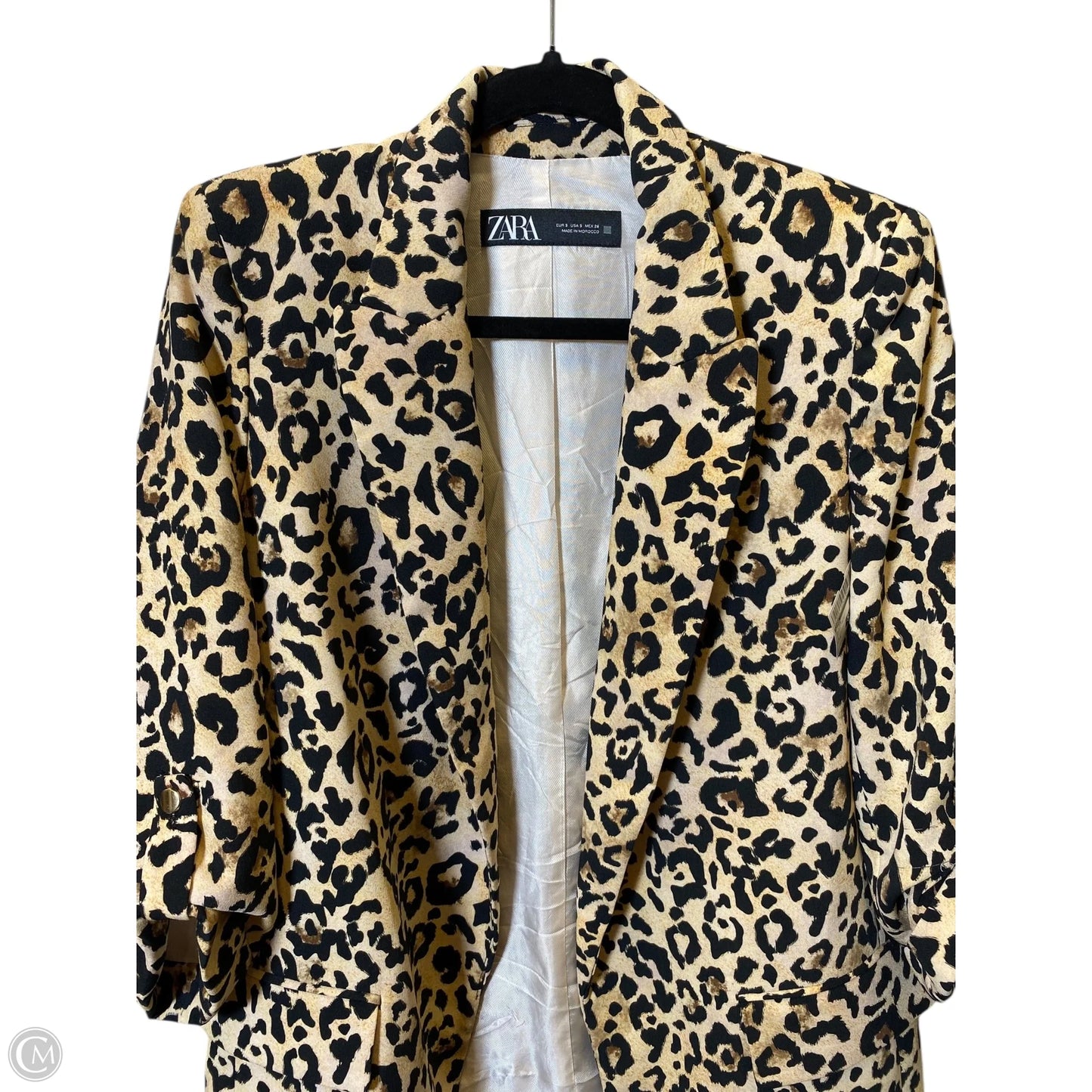Blazer By Zara In Animal Print, Size: S