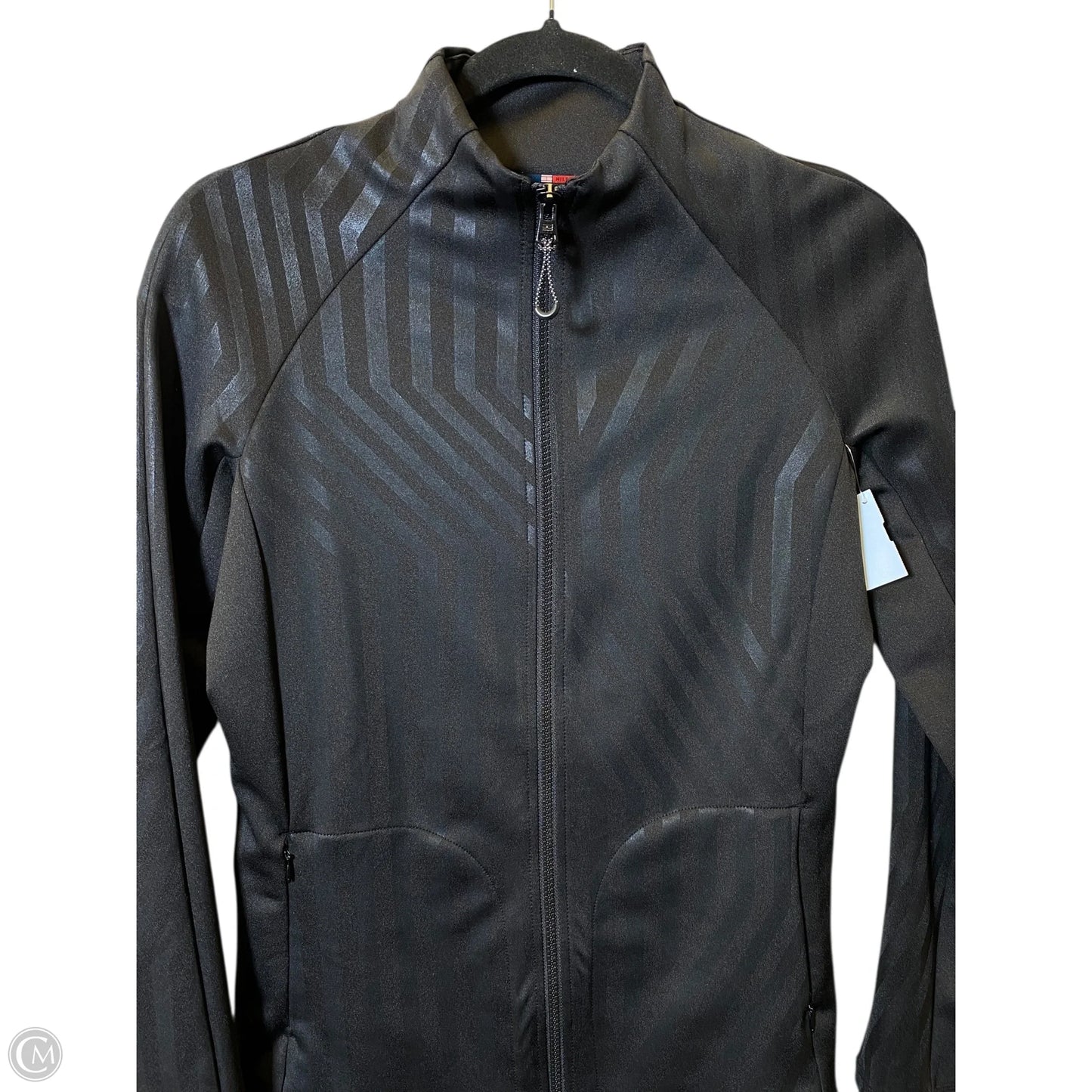 Athletic Jacket By Tommy Hilfiger In Black, Size: M