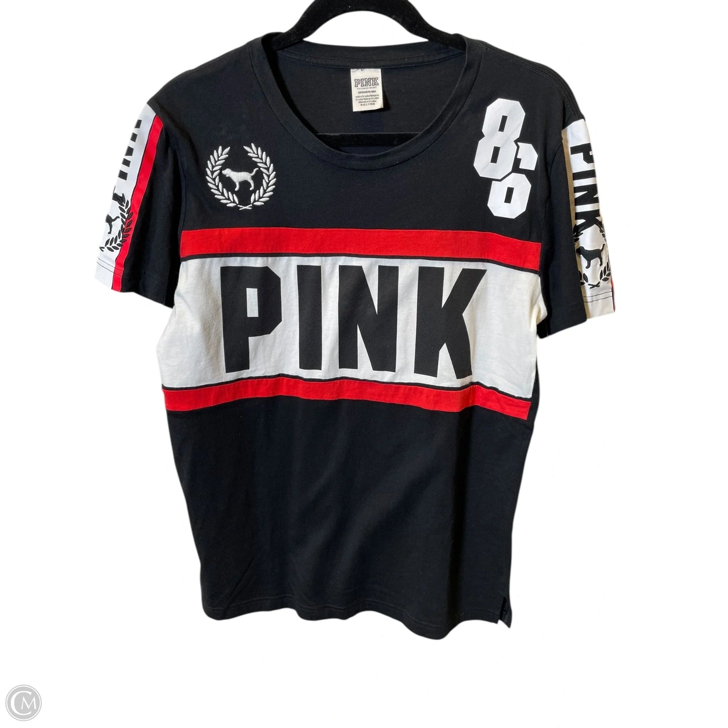 Top Short Sleeve By Pink In Multi-colored, Size: S