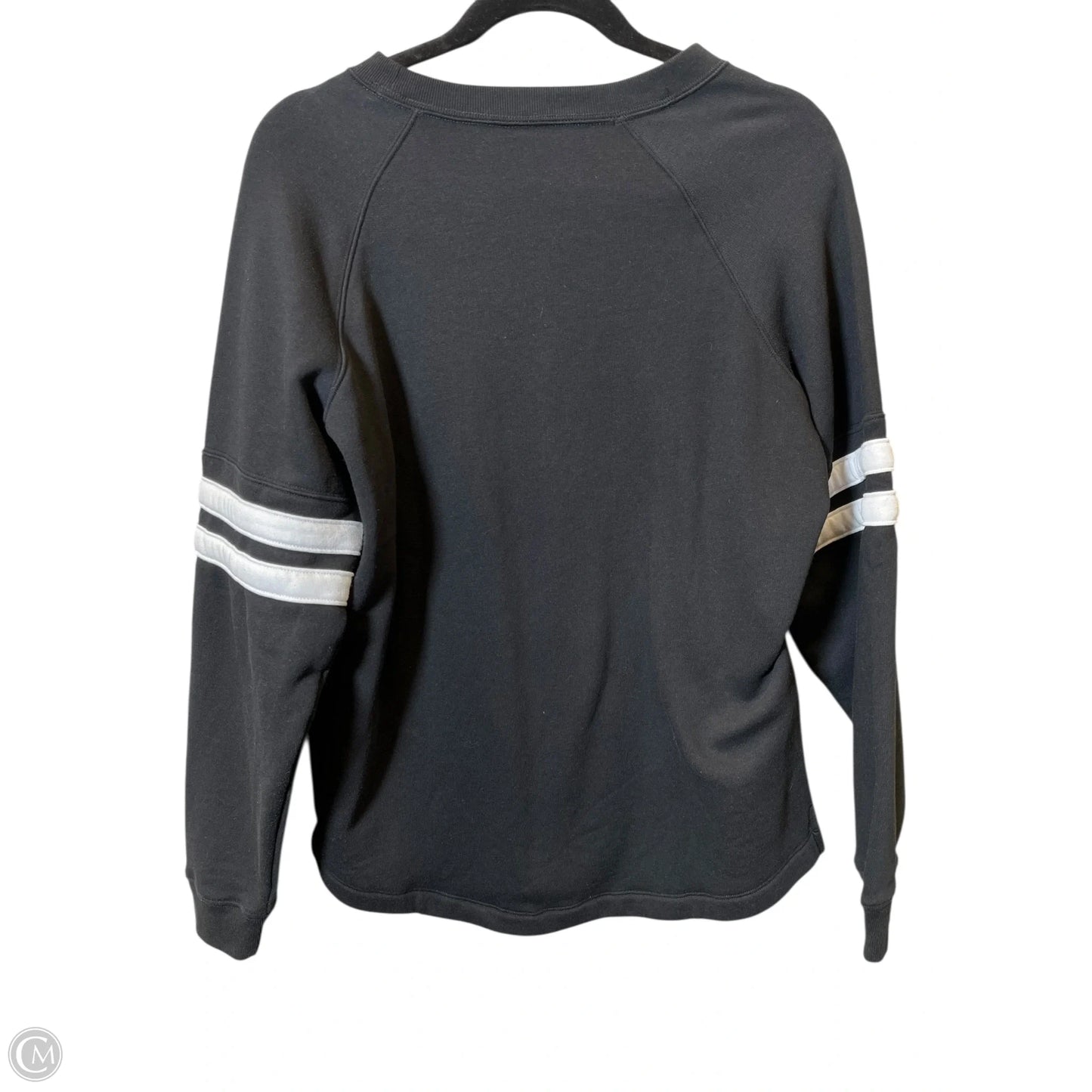 Sweatshirt Crewneck By Pink In Black & White, Size: S
