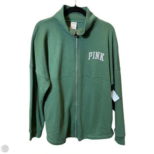 Sweatshirt Crewneck By Pink In Green, Size: S