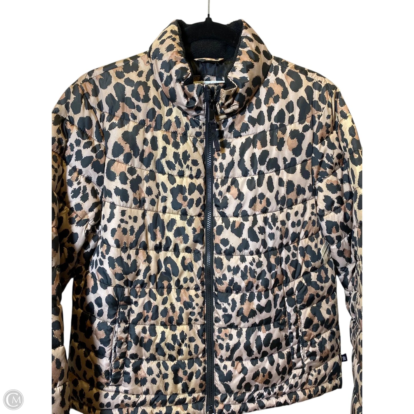 Jacket Puffer & Quilted By Gap In Animal Print, Size: M