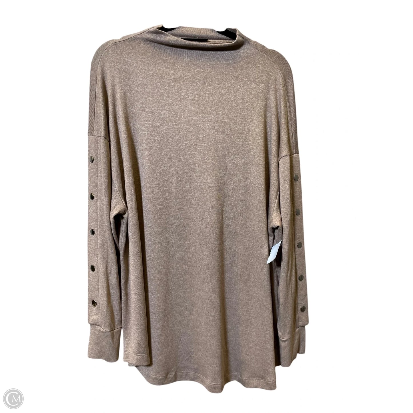 Top Long Sleeve By Lane Bryant In Taupe, Size: 1x