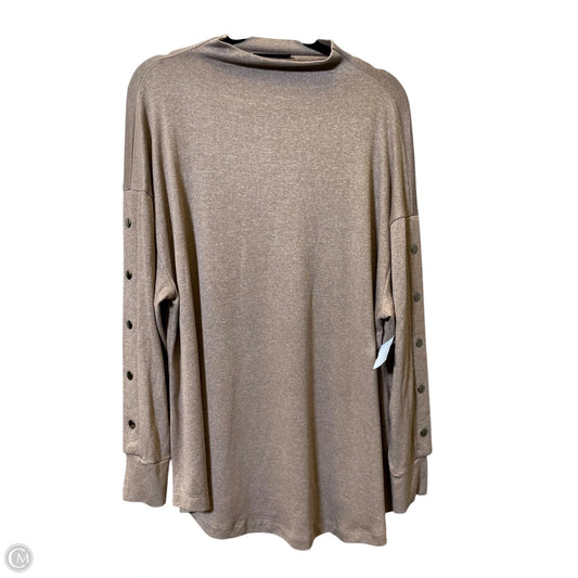Top Long Sleeve By Lane Bryant In Taupe, Size: 1x