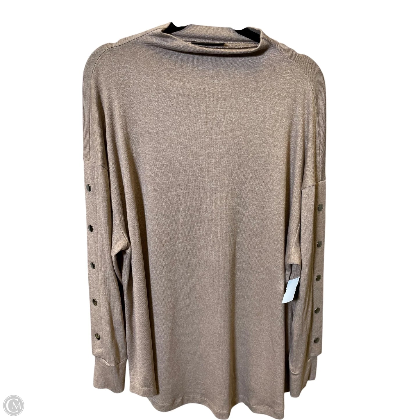 Top Long Sleeve By Lane Bryant In Taupe, Size: 1x