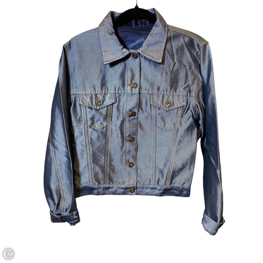 Jacket Denim By Clothes Mentor In Blue, Size: M