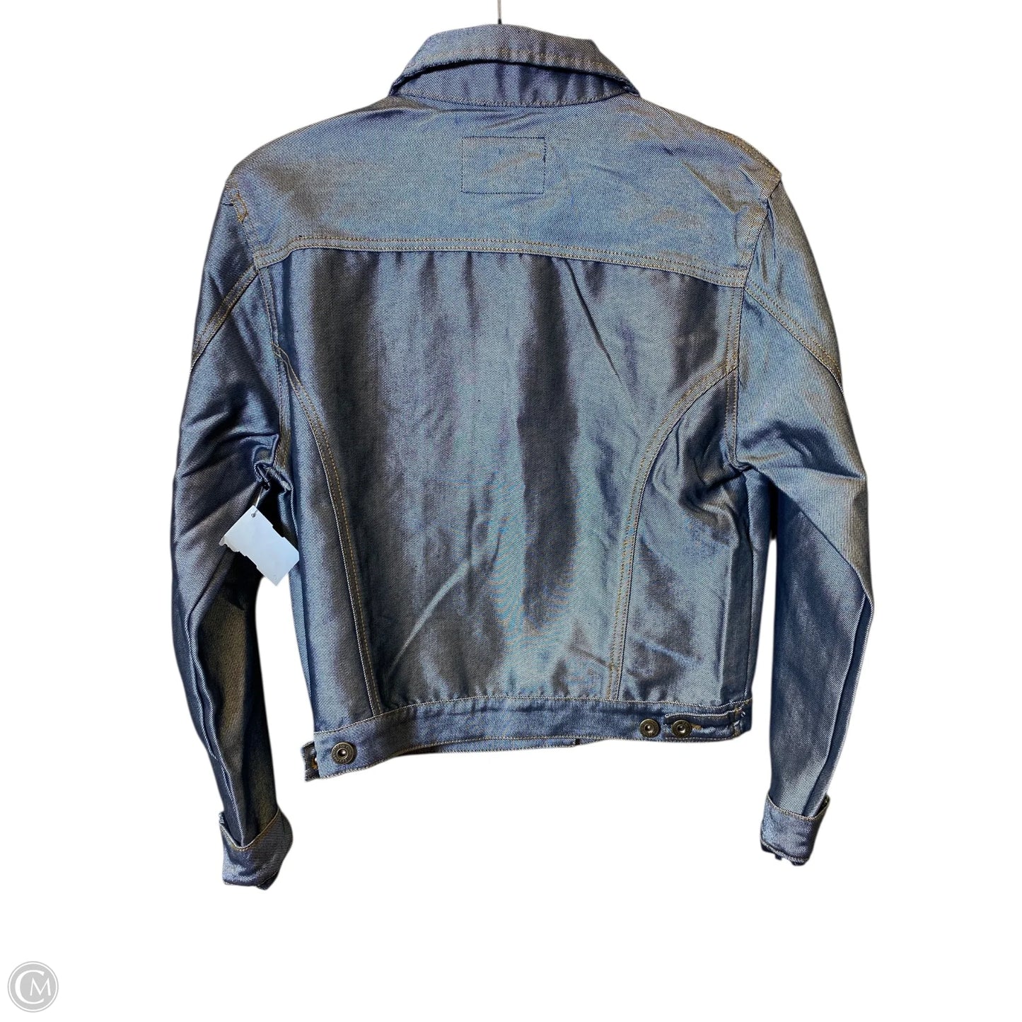 Jacket Denim By Clothes Mentor In Blue, Size: M