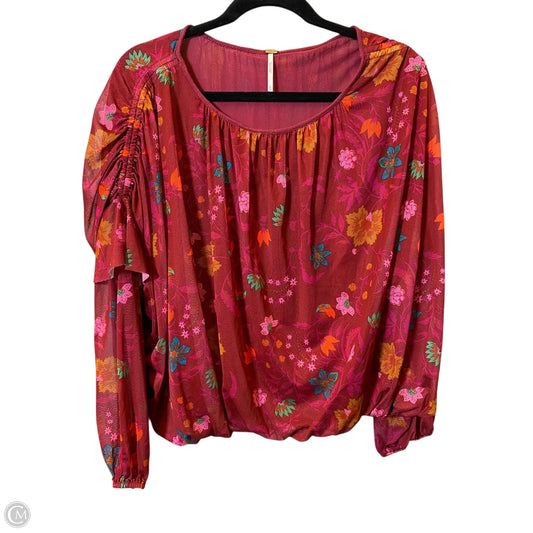Top Long Sleeve By Free People In Multi-colored, Size: M