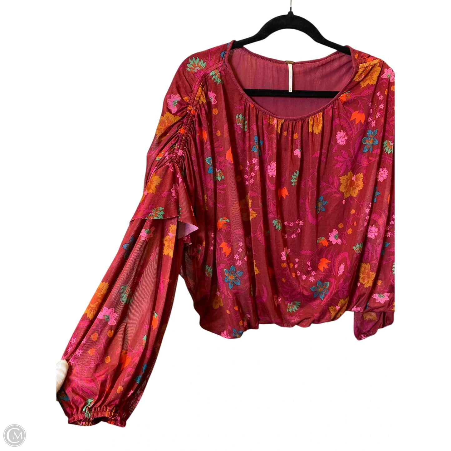 Top Long Sleeve By Free People In Multi-colored, Size: M