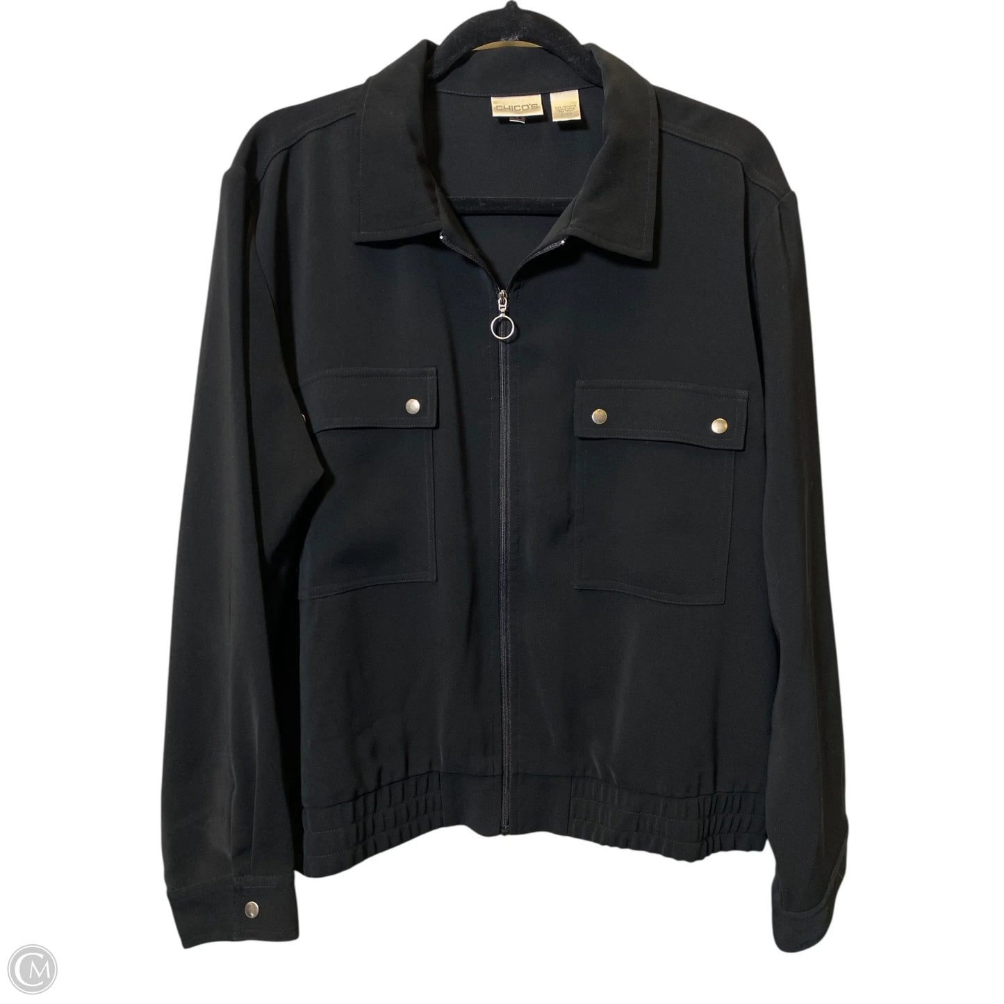 Jacket Other By Chicos In Black, Size: Xl