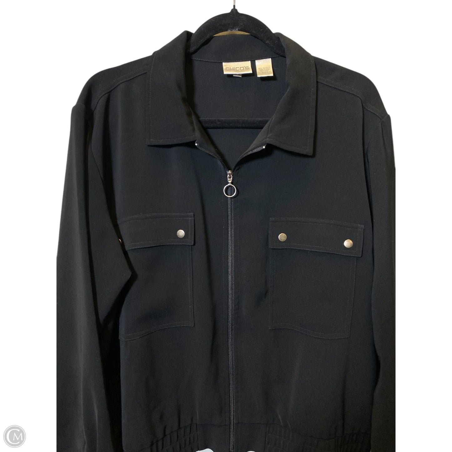 Jacket Other By Chicos In Black, Size: Xl