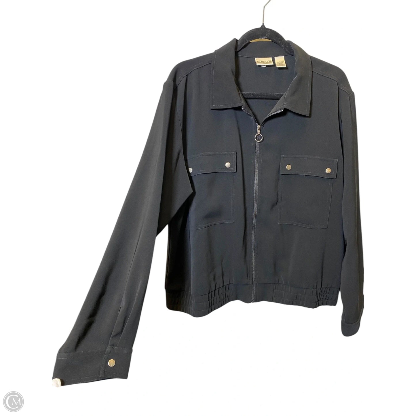 Jacket Other By Chicos In Black, Size: Xl