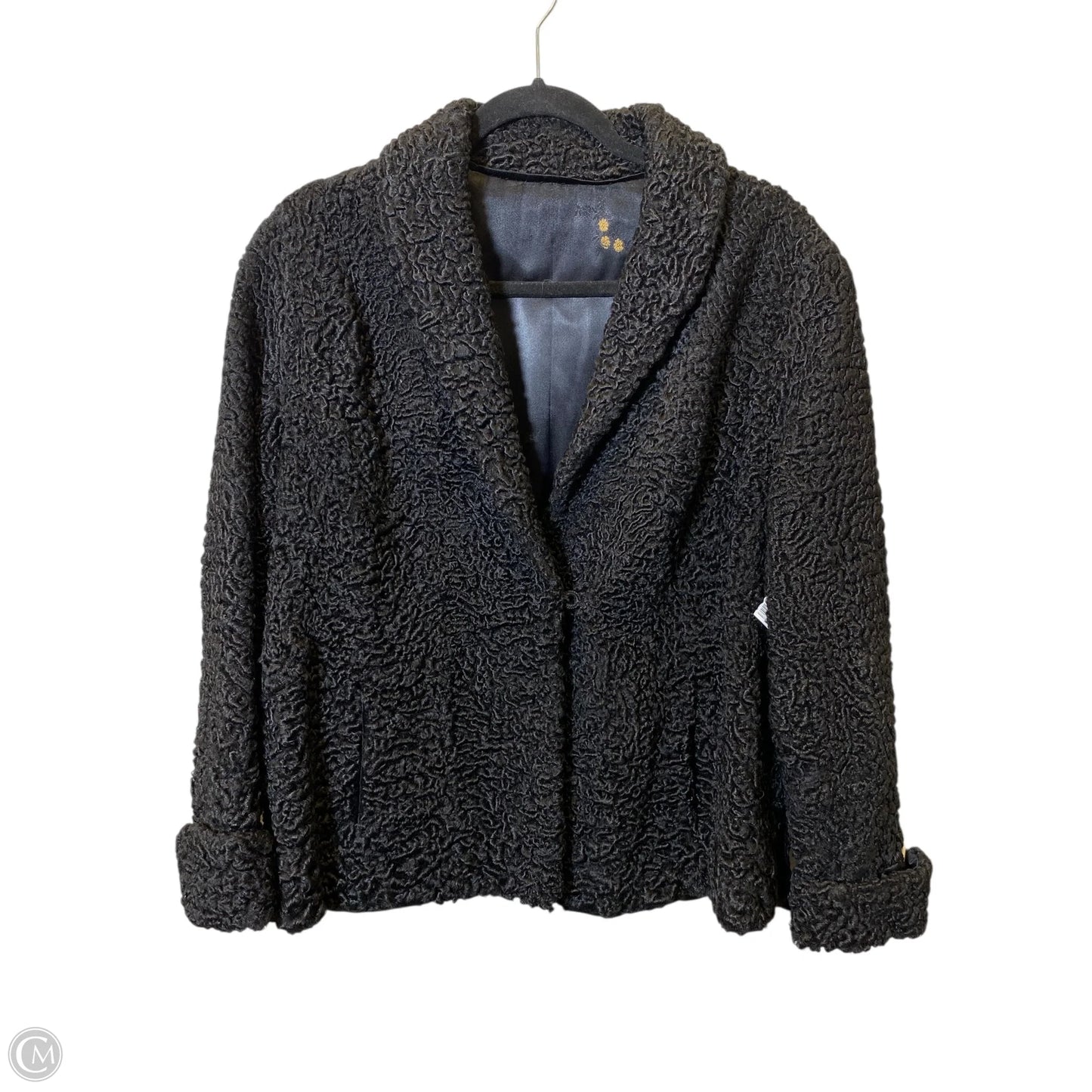 Jacket Moto By Clothes Mentor In Black, Size: M