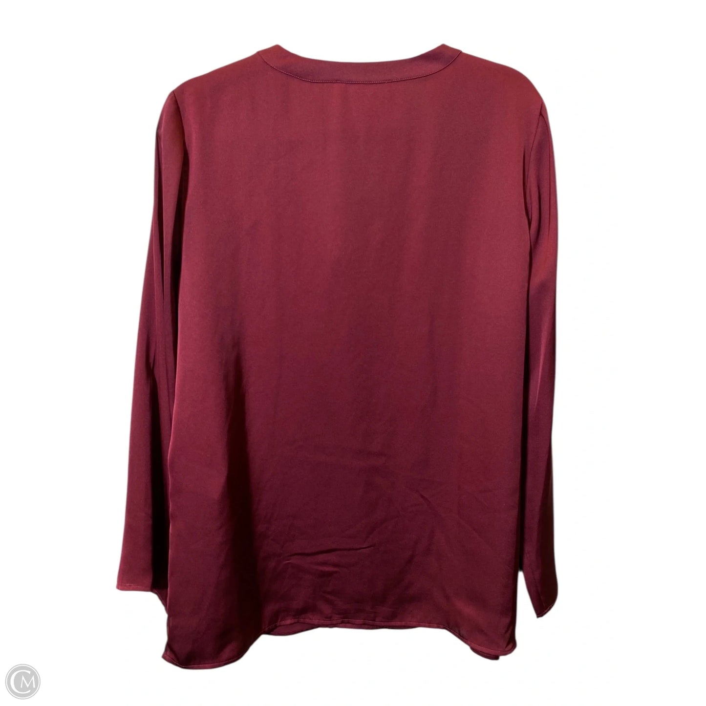 Top Long Sleeve Designer By Michael Kors In Maroon, Size: L