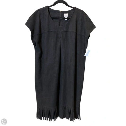 Dress Casual Midi By Chicos In Black, Size: M