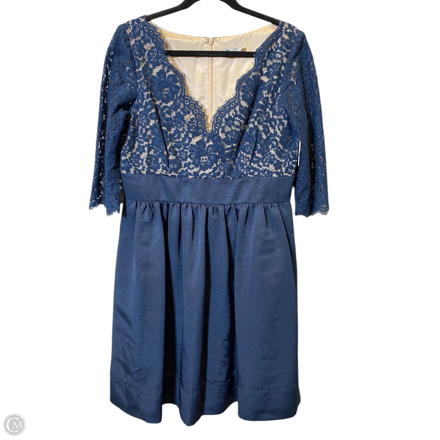 Dress Casual Midi By Eliza J In Navy, Size: 14