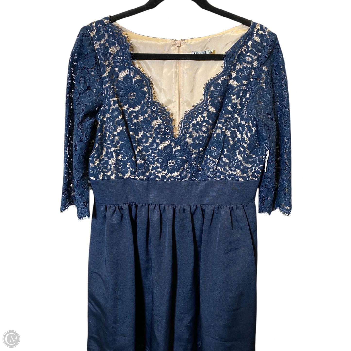 Dress Casual Midi By Eliza J In Navy, Size: 14