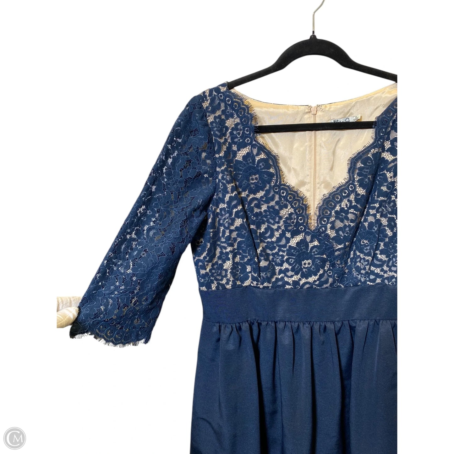 Dress Casual Midi By Eliza J In Navy, Size: 14