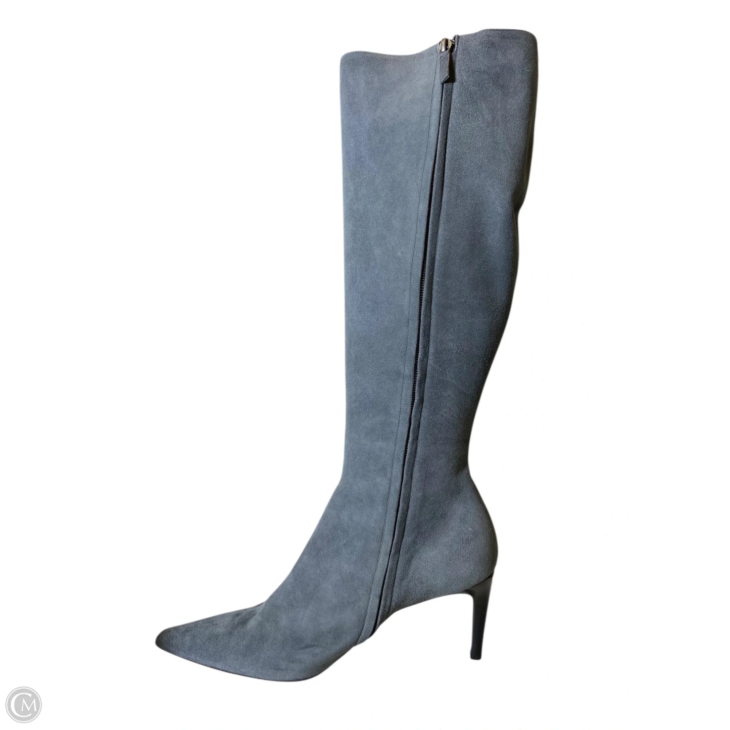 Boots Knee Heels By Ralph Lauren In Grey, Size: 9.5