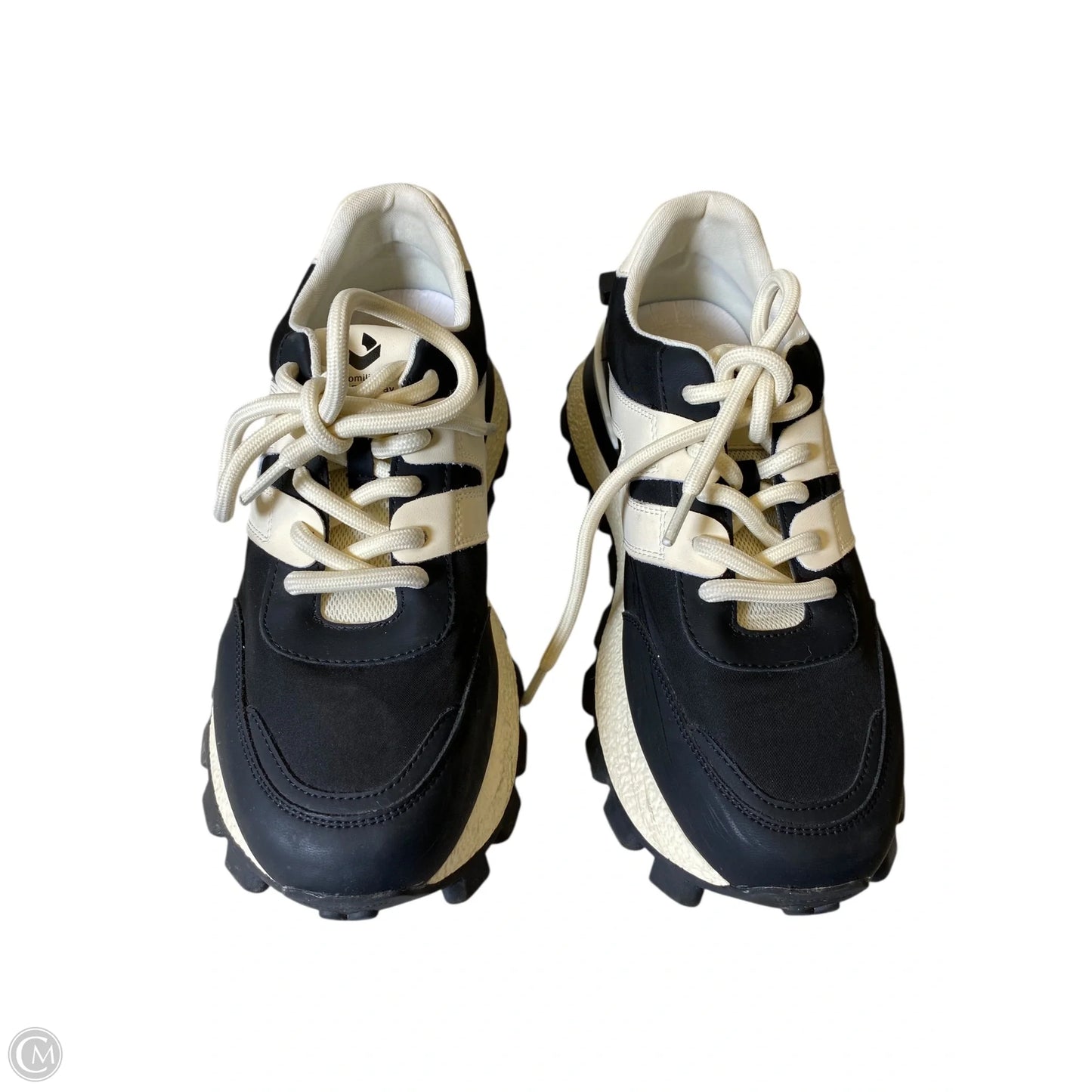 Shoes Athletic By Clothes Mentor In Black & Cream, Size: 10.5