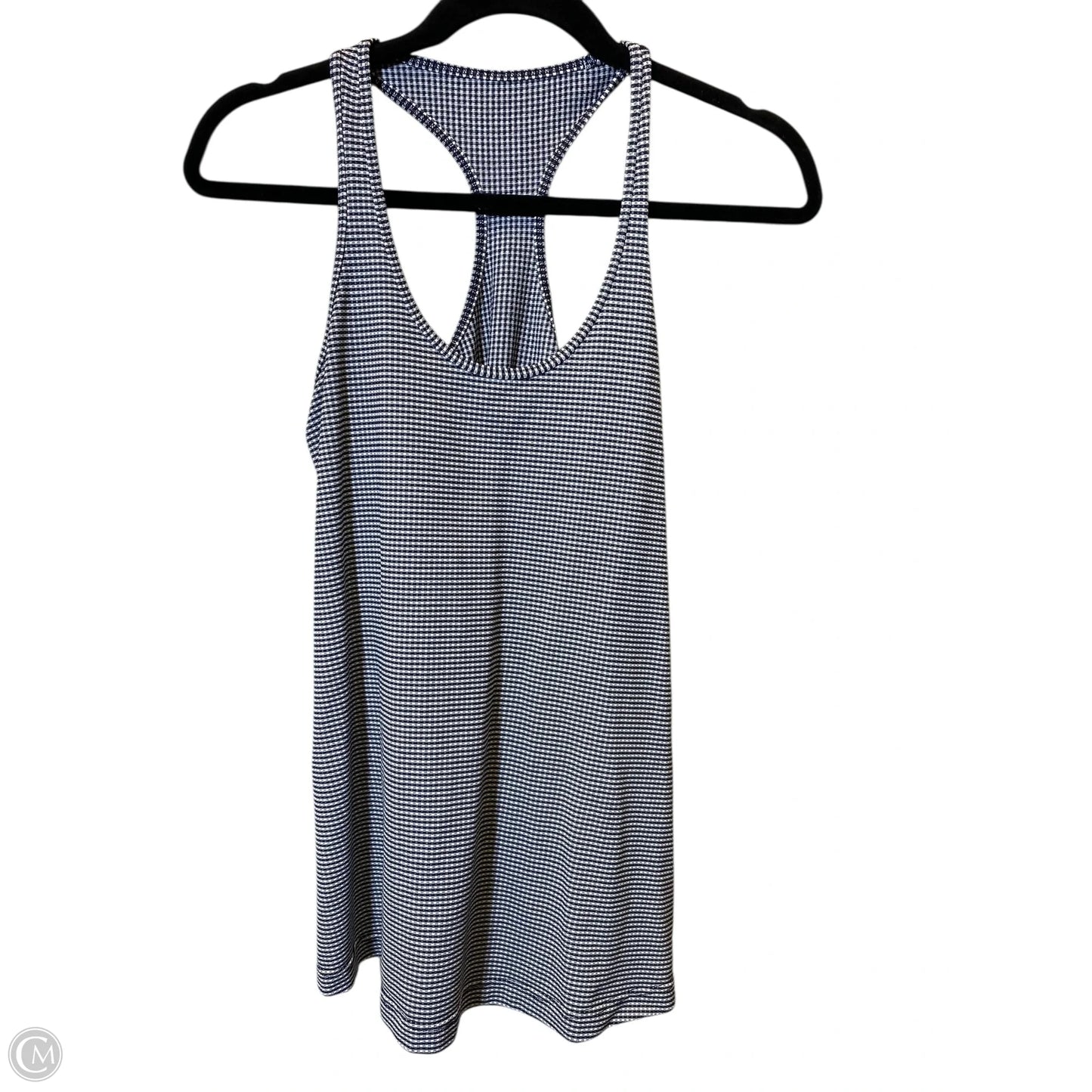 Athletic Tank Top By Lululemon In Striped Pattern, Size: M