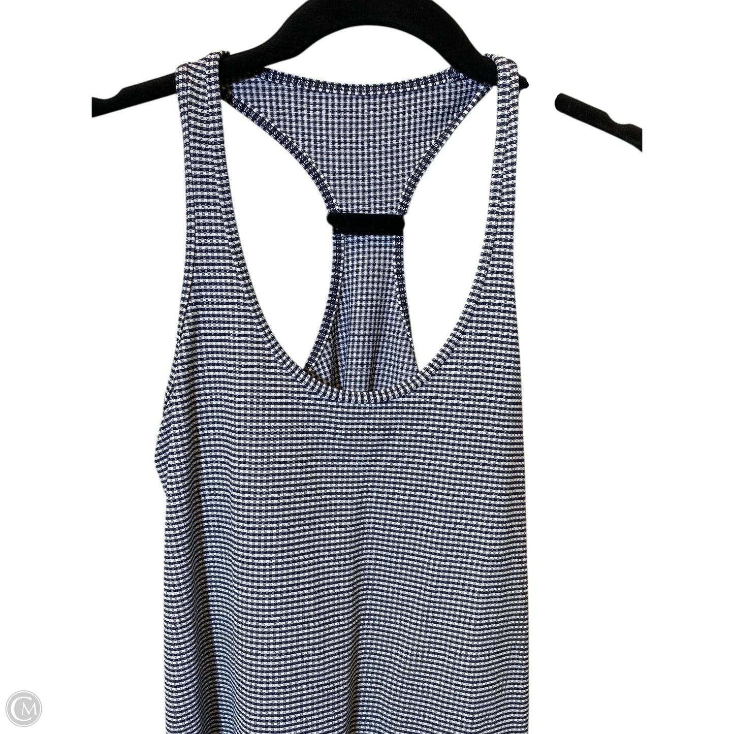 Athletic Tank Top By Lululemon In Striped Pattern, Size: M