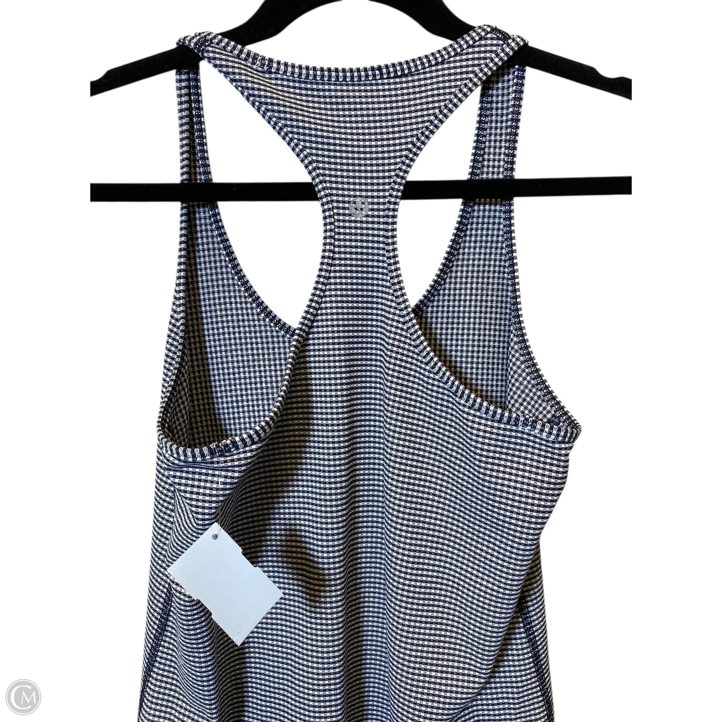 Athletic Tank Top By Lululemon In Striped Pattern, Size: M