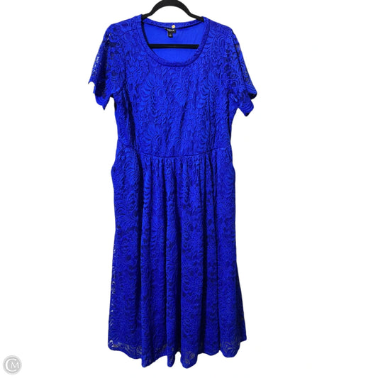 Dress Casual Maxi By Torrid In Blue, Size: 1x