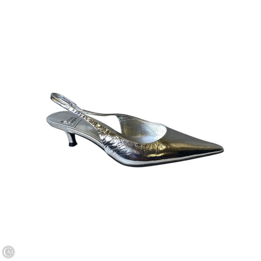 Shoes Heels Kitten By Jeffrey Campbell In Silver, Size: 6